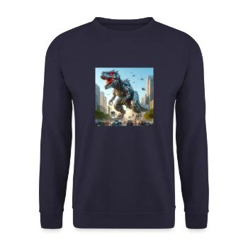 Rampage - Unisex Sweatshirt - navy - Front - Alina (178cm) & Michal (187cm)