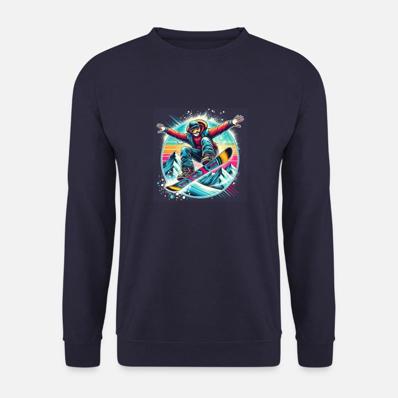 Snowboard Jump - Unisex Pullover - Navy