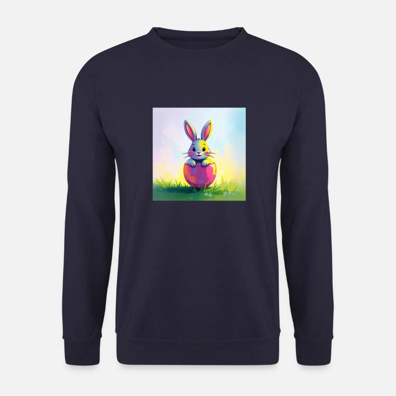 Ostern und süßer Hase - Unisex Pullover - Navy