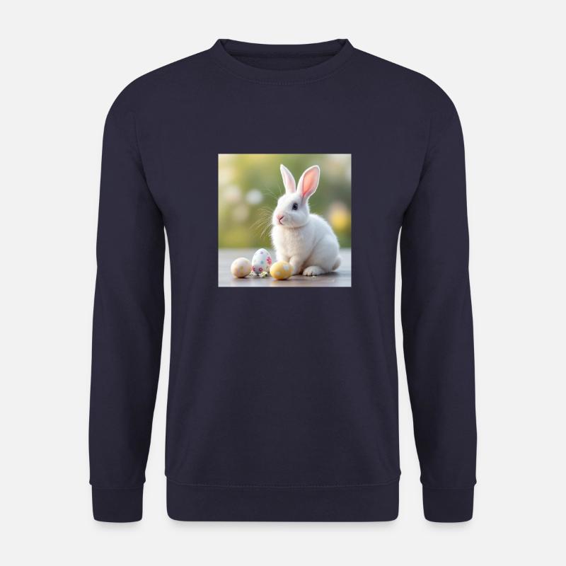 White Hare Easter - Unisex Sweatshirt - navy