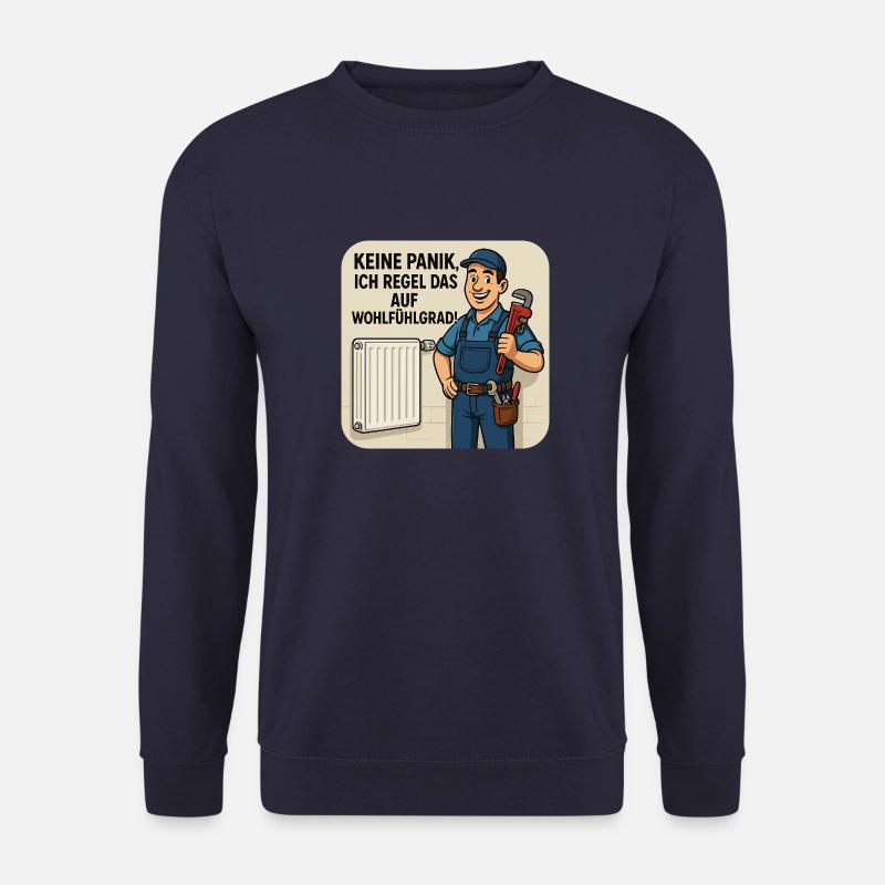 Heizungsbauer - Keine Panik.. - Unisex Pullover - Navy