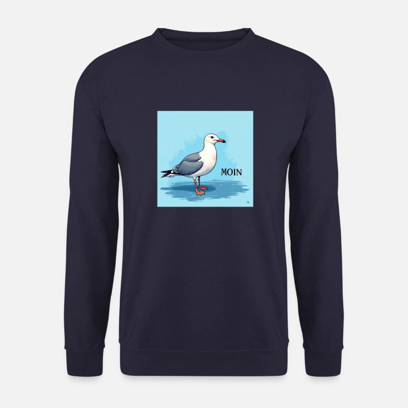 Moin, Möwe - Unisex Pullover - Navy