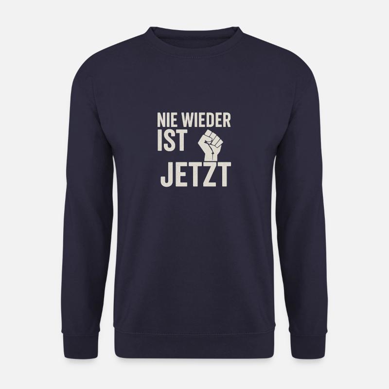 Nie wieder ist jetzt - Unisex Pullover - Navy