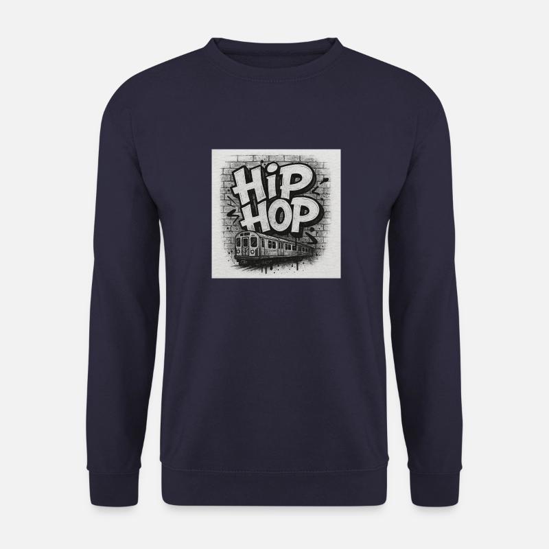 HipHopTrainBlack&White - Unisex Pullover - Navy