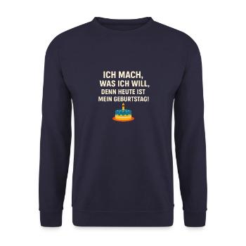 DESIGN 101x - Unisex Pullover - Navy - Vorne - Alina (178cm) & Michal (187cm)