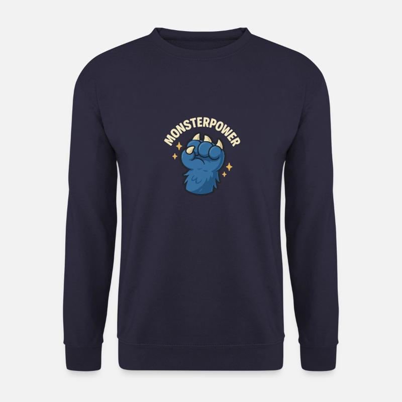 Monstersymbol mit kraftvollem Design - Unisex Pullover - Navy