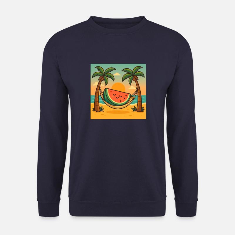 Pastèque Relax – Hammac & Soleil - Sweat-shirt Unisexe - marine