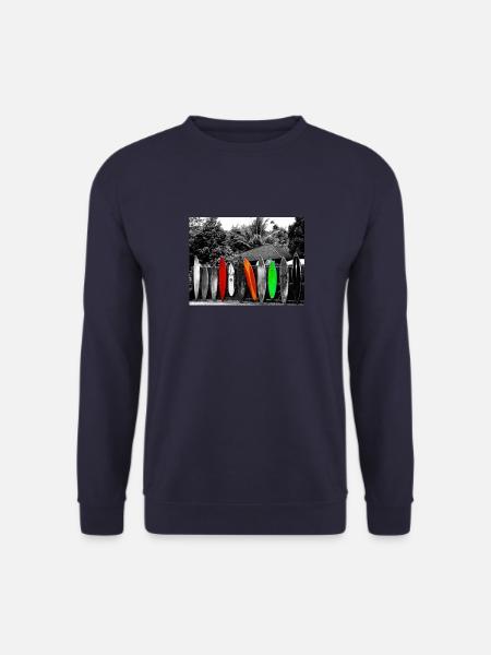 "Surf Boards" - Unisex Pullover - Navy