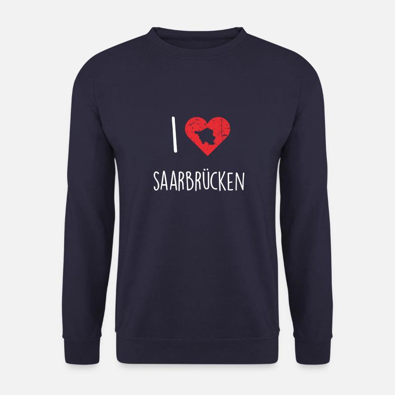 Typisch Saarland - I Love Saarbrücken - Unisex Pullover - Navy