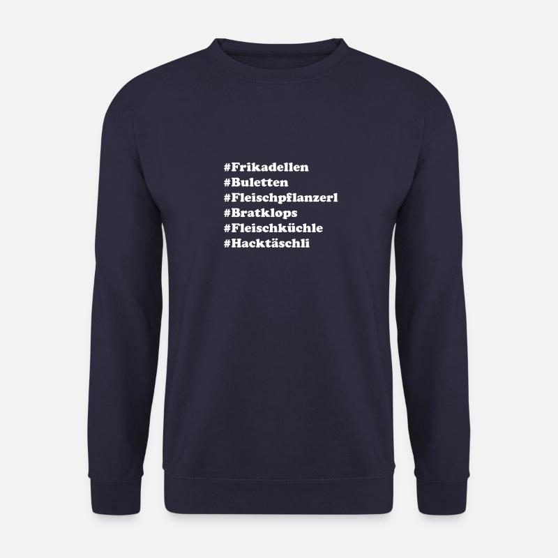 Frikadellen Buletten Fleischpflanzerl Bratklops - Unisex Pullover - Navy