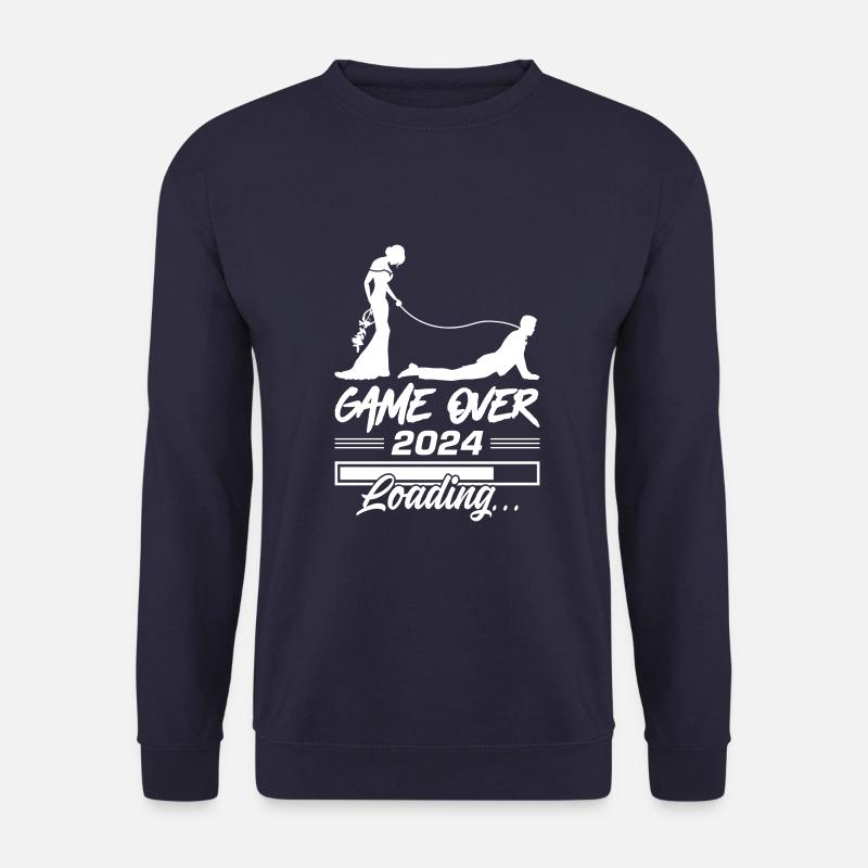 Hochzeit Loading 2024 Game Over - Unisex Pullover - Navy