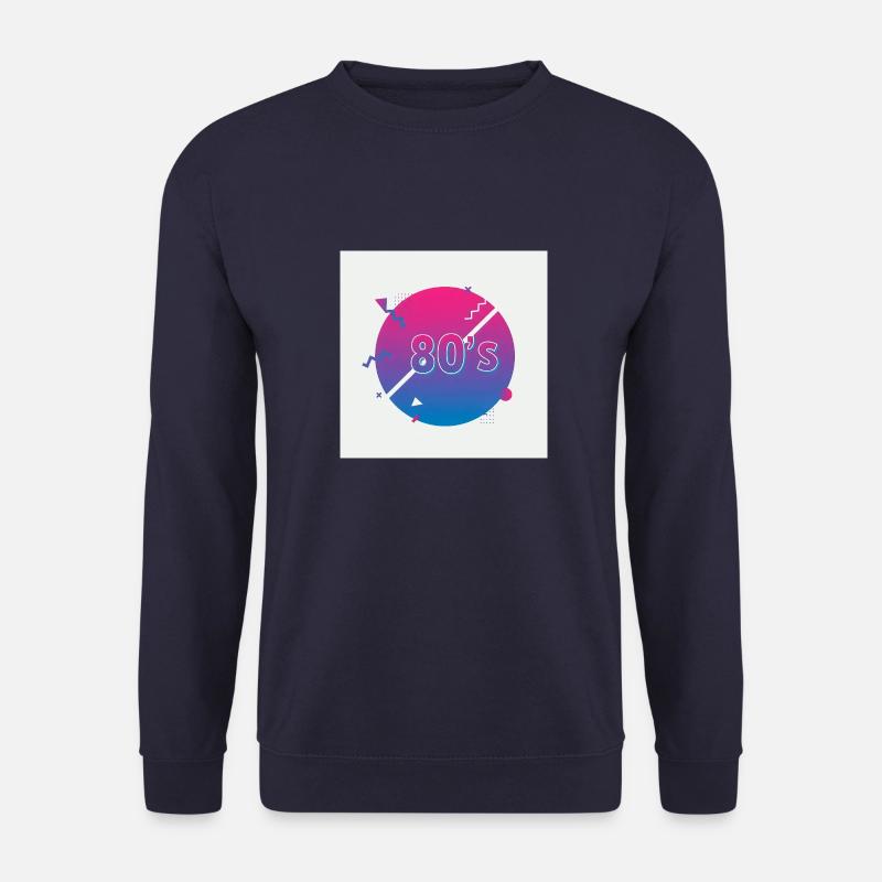 80er-Jahre-Vibes - Retro-Revival - Unisex Pullover - Navy