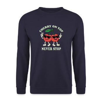 Cerise sur le gâteau - Sweat-shirt Unisexe - marine - Devant - Alina (178cm) & Michal (187cm)