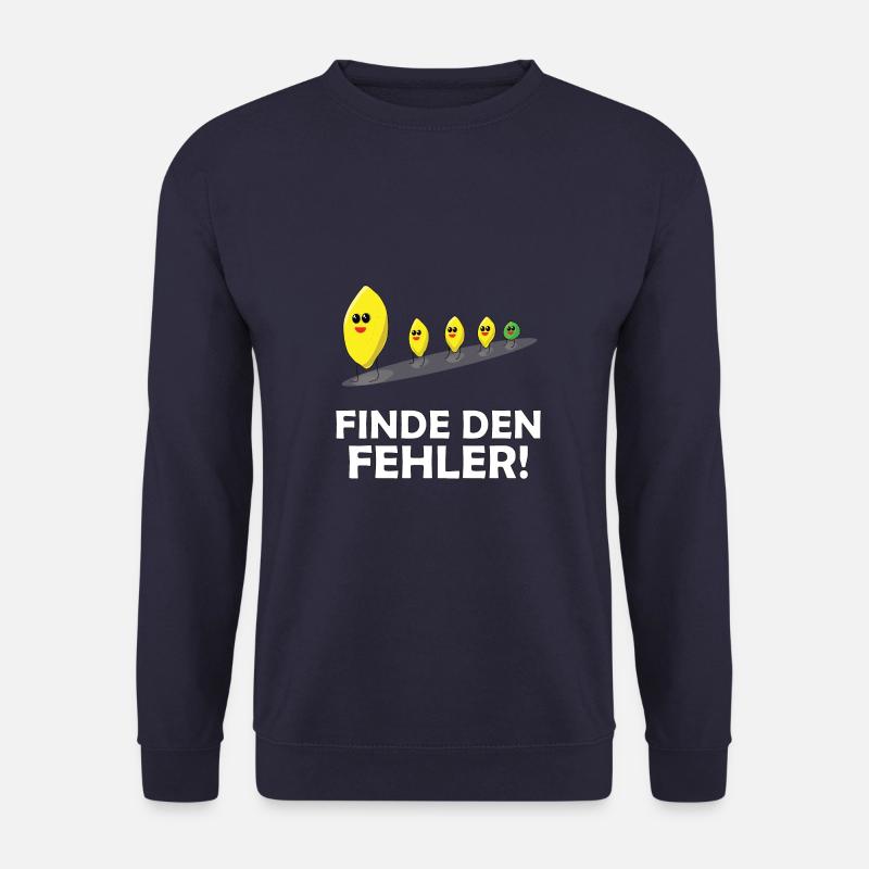 Zitronen Familie - Finde den Fehler - Unisex Pullover - Navy