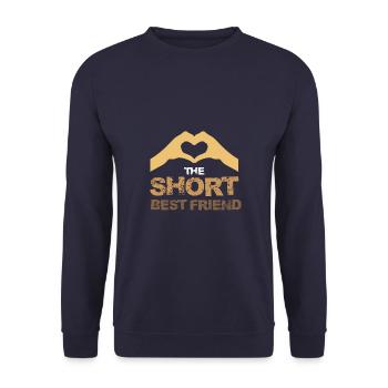 Little Best Friend - Unisex Sweatshirt - navy - Front - Alina (178cm) & Michal (187cm)