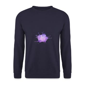 Splashes of colour - Unisex Sweatshirt - navy - Front - Alina (178cm) & Michal (187cm)