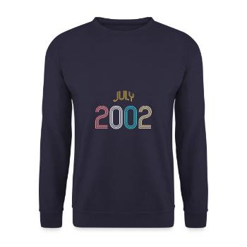 Juillet 2002 - Cadeau du 20e anniversaire. Génial. - Sweat-shirt Unisexe - marine - Devant - Alina (178cm) & Michal (187cm)