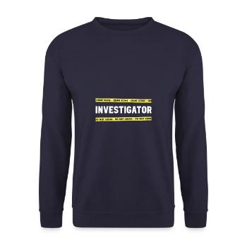 Sécurisation des traces - Kripo Polizei Kriminaltechnik - Sweat-shirt Unisexe - marine - Devant - Alina (178cm) & Michal (187cm)