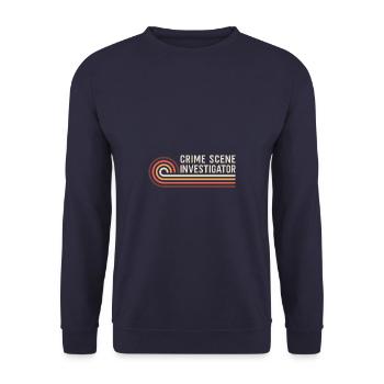 Securing traces - Kripo Polizei Kriminaltechnik - Unisex Sweatshirt - navy - Front - Alina (178cm) & Michal (187cm)
