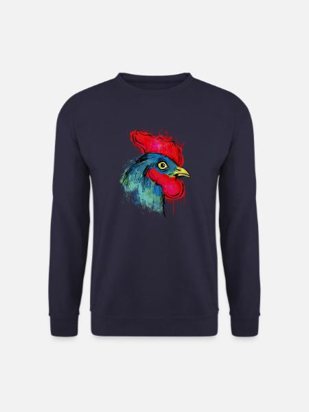 Hahn im Profil - Unisex Pullover - Navy