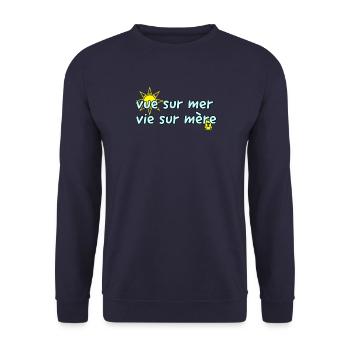 Vie sur mère - Sweat-shirt Unisexe - marine - Devant - Alina (178cm) & Michal (187cm)