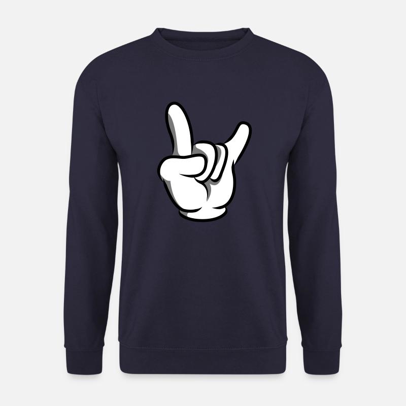 hand party symbol - Unisex Pullover - Navy