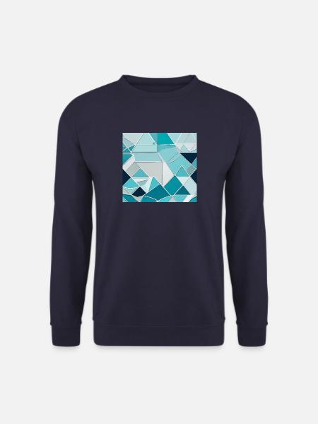 Geometrische Eiskristalle - Unisex Pullover - Navy