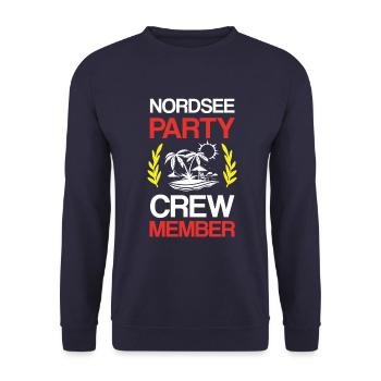 Équipage de la fête en mer du Nord - Sweat-shirt Unisexe - marine - Devant - Alina (178cm) & Michal (187cm)