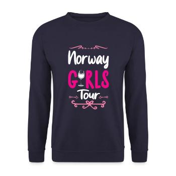 Tournée des filles de Norvège - Sweat-shirt Unisexe - marine - Devant - Alina (178cm) & Michal (187cm)