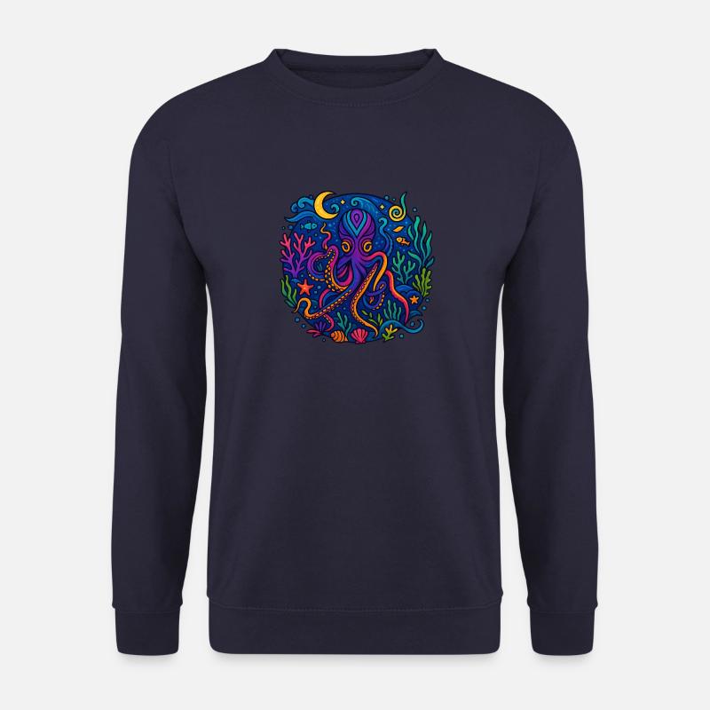 Oktopus Magie - Ozean der Fantasie - Unisex Pullover - Navy