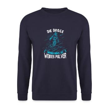 Droge snowboarden - Unisex Pullover - Navy - Vorne - Alina (178cm) & Michal (187cm)