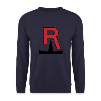 Team Rocket - Unisex Sweatshirt - navy - Front - Alina (178cm) & Michal (187cm)