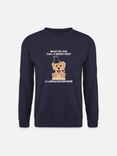 Wie nennt man einen Hund der Zaubern kann? - Unisex Pullover - Navy