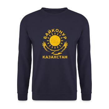 Baikonur Kasachstan Байконур - Unisex Pullover - Navy - Vorne - Alina (178cm) & Michal (187cm)