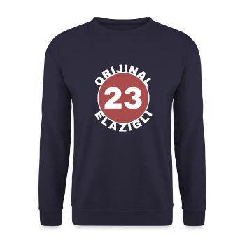 Elâzığ - Unisex Sweatshirt - navy - Front - Alina (178cm) & Michal (187cm)