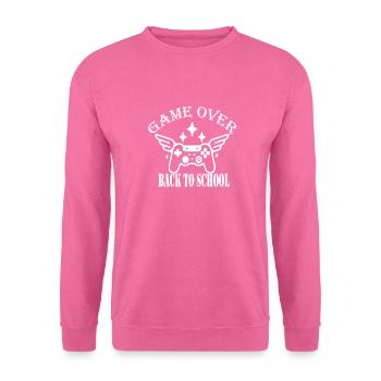 Game Over Back To School Girls - Unisex Pullover - Pink - Vorne