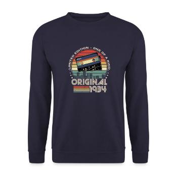 édition limitée 1934 90e anniversaire - Sweat-shirt Unisexe - marine - Devant - Alina (178cm) & Michal (187cm)