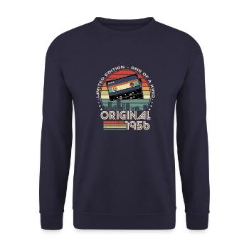 Limited Edition 1956 68th Anniversary - Unisex Sweatshirt - navy - Front - Alina (178cm) & Michal (187cm)