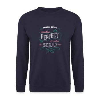 funny quote love present - Unisex Pullover - Navy - Vorne - Alina (178cm) & Michal (187cm)