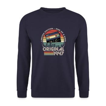 édition limitée 1947 77e anniversaire - Sweat-shirt Unisexe - marine - Devant - Alina (178cm) & Michal (187cm)
