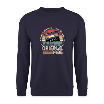 Limited Edition 1985 39th Anniversary - Unisex Sweatshirt - navy - Front - Alina (178cm) & Michal (187cm)