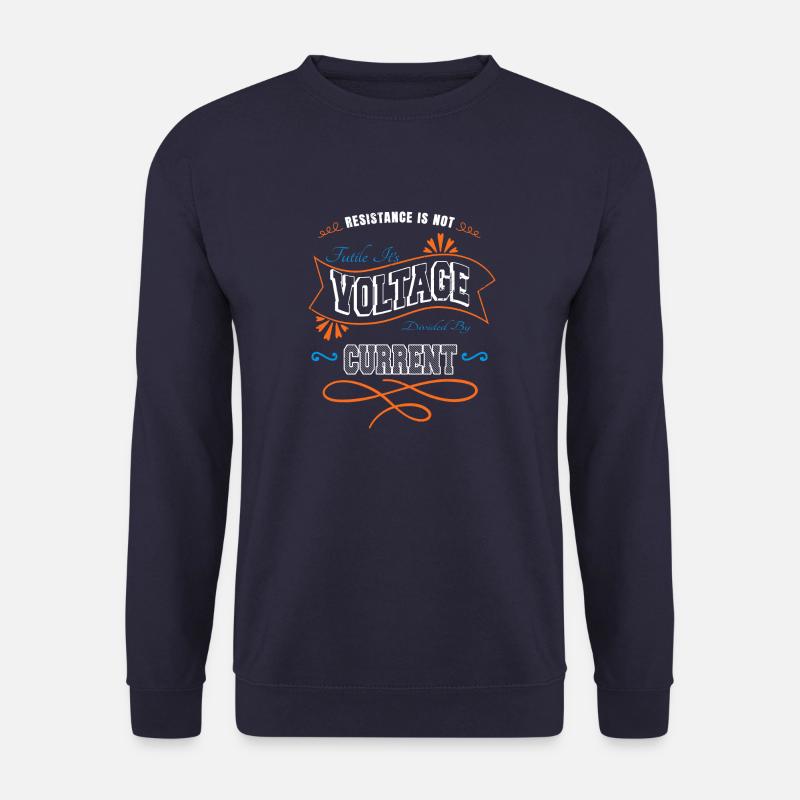 Electricity Jokes Statement Funny Quote - Unisex Sweatshirt - navy