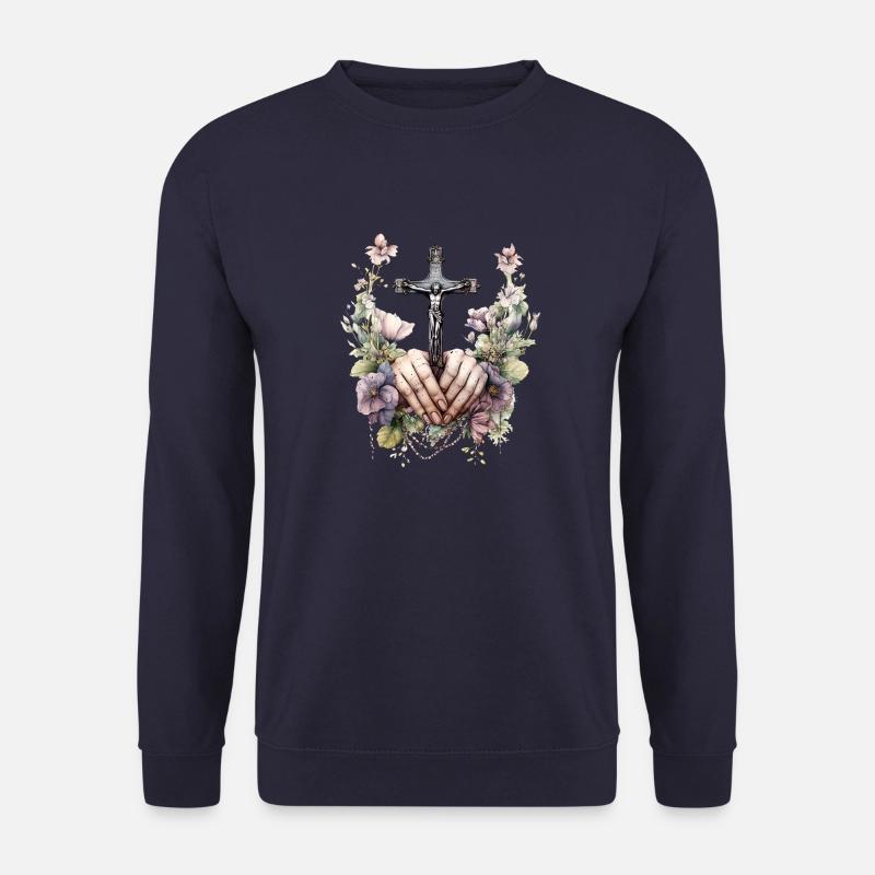 jesus bibel christliche religion christliches kreuz christlich - Unisex Pullover - Navy