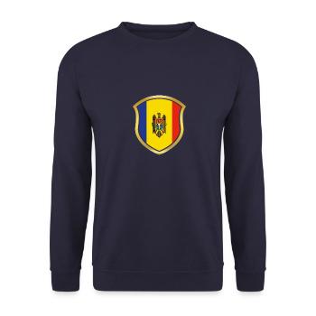 World Champion Champion 2018 wm team Moldova png - Unisex Sweatshirt - navy - Front - Alina (178cm) & Michal (187cm)