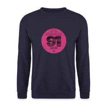 Vignette automobile 1991 - Sweat-shirt Unisexe - marine - Devant - Alina (178cm) & Michal (187cm)