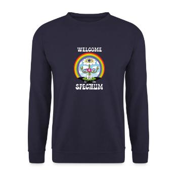 Welcome to the Spectrum - Unisex Pullover - Navy - Vorne - Alina (178cm) & Michal (187cm)