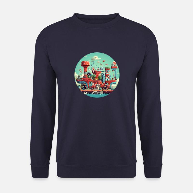 Nostalgic retro video game - Unisex Sweatshirt - navy