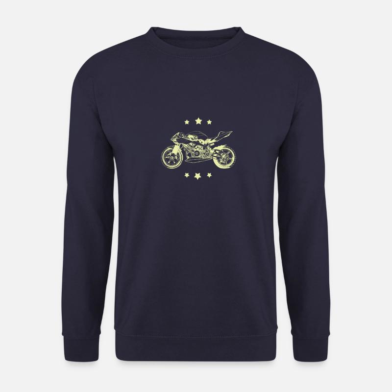 motorcycle Motorrad ride - Shirt - Unisex Pullover - Navy