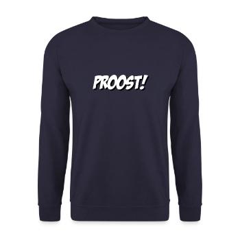 Cheers! - Unisex Sweatshirt - navy - Front - Alina (178cm) & Michal (187cm)