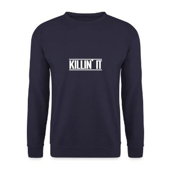 Killin' it - Idée cadeau cool pour les jeunes - Sweat-shirt Unisexe - marine - Devant - Alina (178cm) & Michal (187cm)